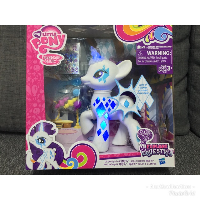 my little pony cutie mark magic glamour glow rarity figure