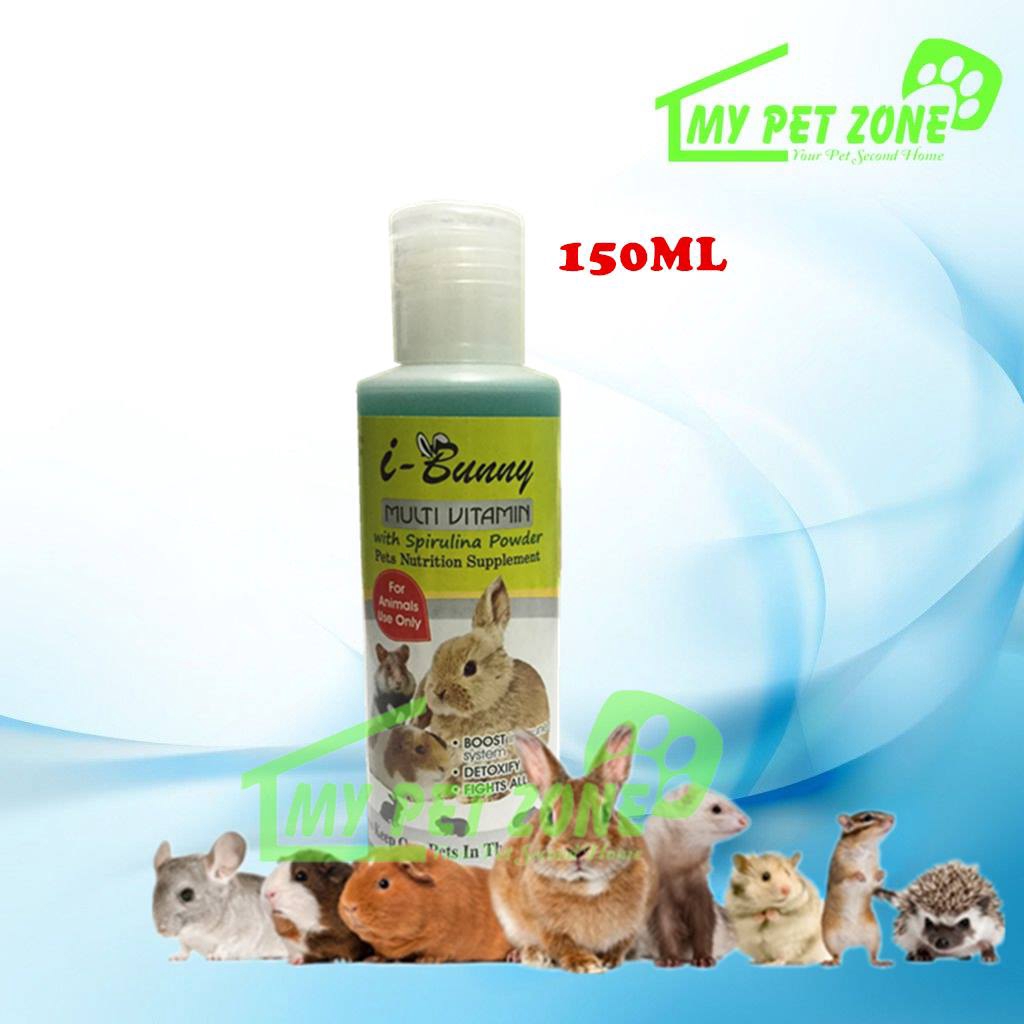 I-Bunny Multi Vitamin with Spirulina Powder for Small Animals 150ML |  Shopee Malaysia