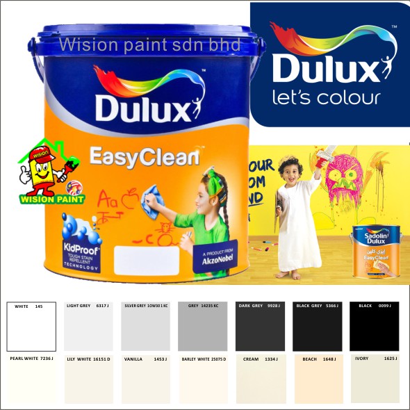 1L DULUX EASYCLEAN 1 LITER DULUX EASY CLEAN INTERIOR MATT / DULUX PAINT / A wpc Shopee