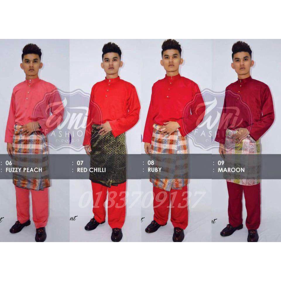 10 Ide Baju Melayu Warna Merah Lamaz Morradean