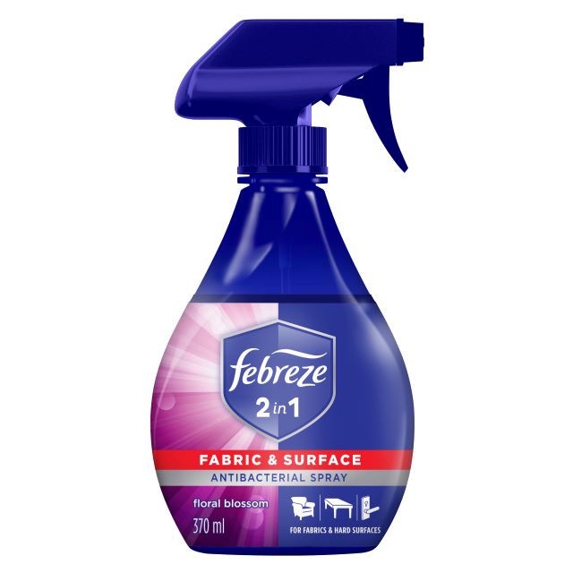 FEBREZE 2IN1 ANTIBACTERIAL DISINFECTANT SPRAY 370ML (FRESH BREEZE