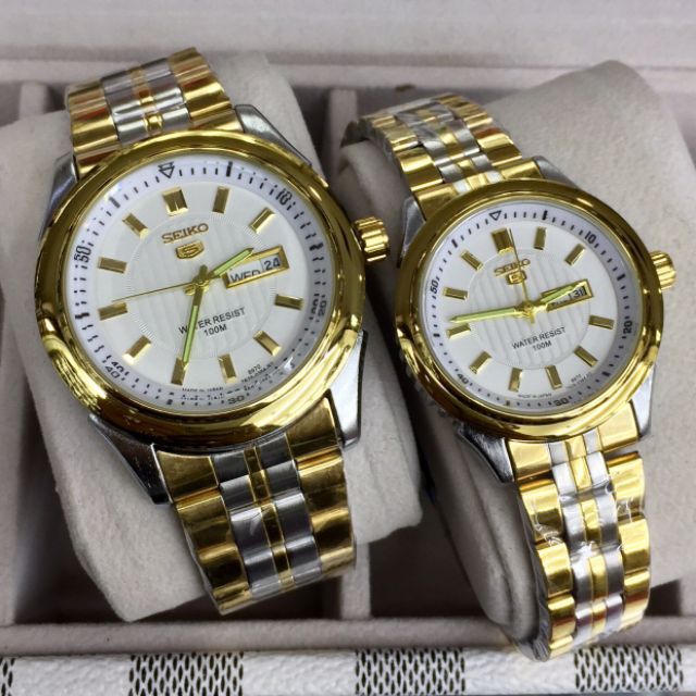 seiko 5 automatic couple watch