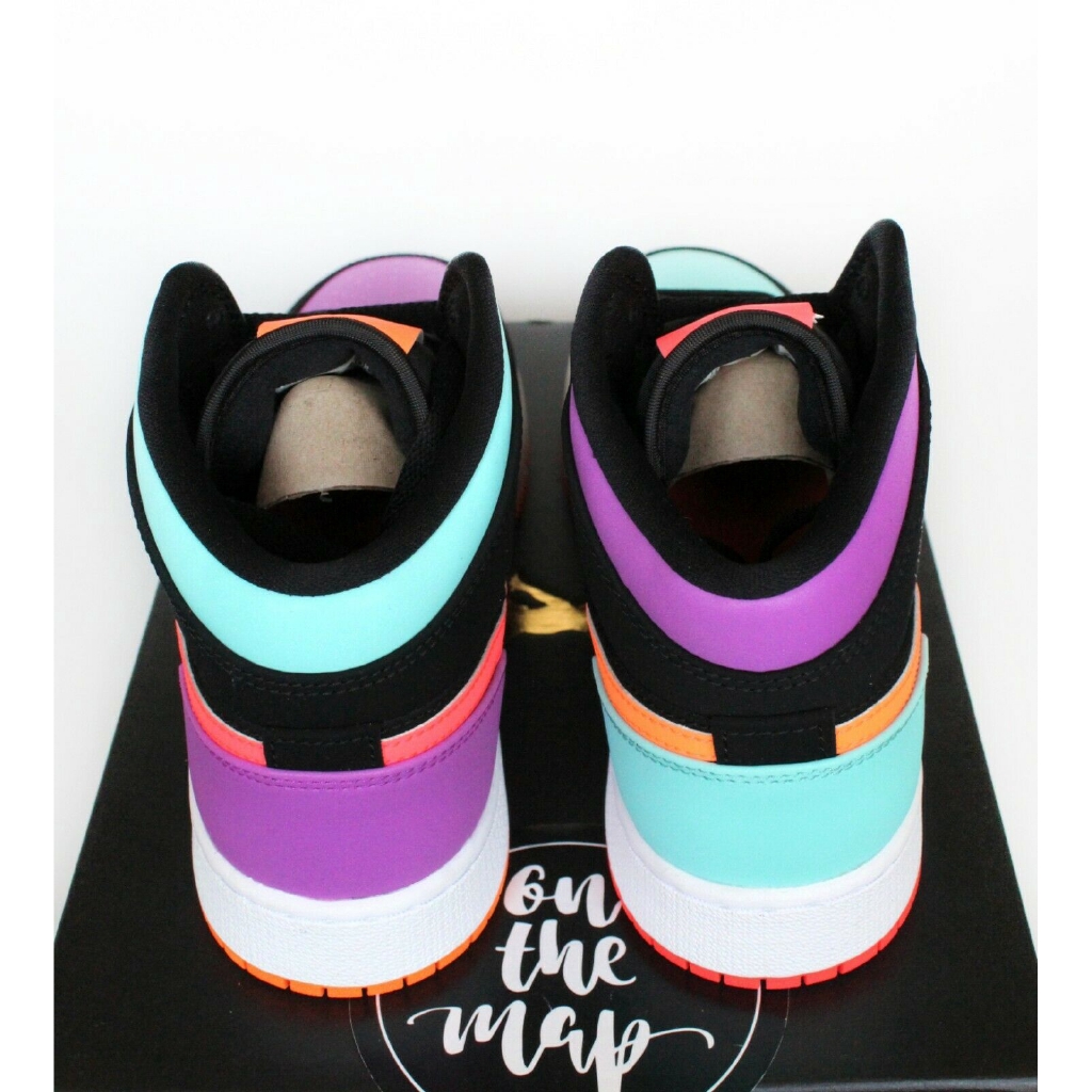 nike air jordan 1 retro mid multi pink orange candy