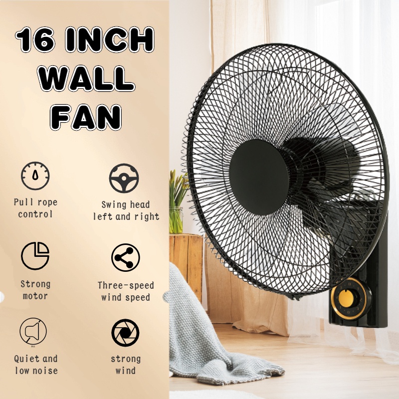 [Ready Stock]16 Inch Wall Fan Fan Stand Kipas 16 Inch Wall Fan Wall
