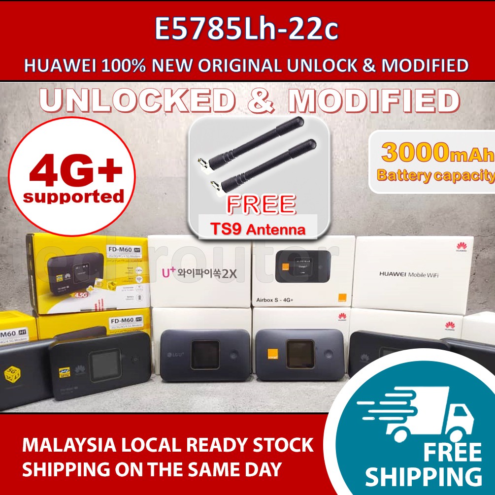 Modded Unlocked Huawei E5785 E5785 22 E5785lh 22c 3000mah Support 4g Shopee Malaysia