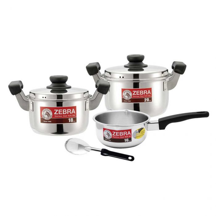 Zebra Carry Cook Sauce Pot Set (6 Pcs)