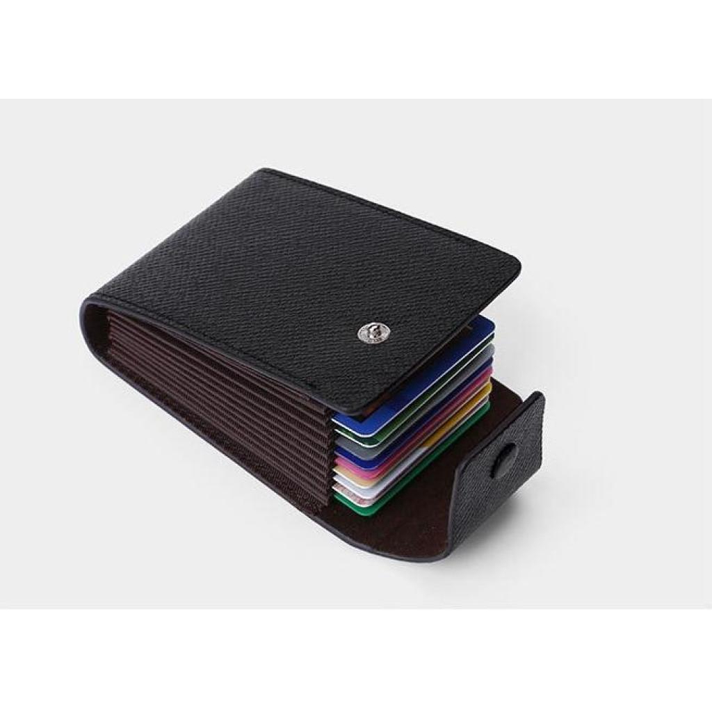 Leather Wallet Card Holder Bank Credit Safety Visa Business Small Ready Stockeather Wallet Card Holder Bank Credit Safet