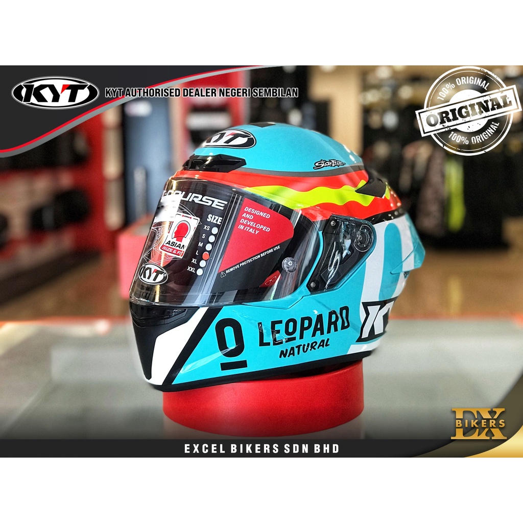 KYT HELMET TT COURSE JAUME MASIA LEOPARD /Full Face Helmet / Motorcycle Helmet / RACING HELMET