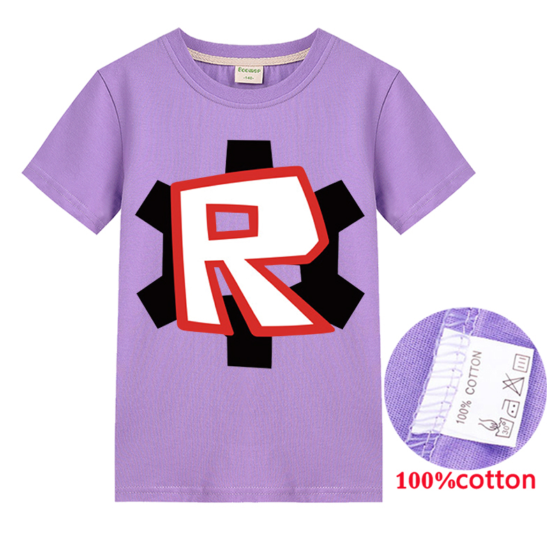 2020 Summer Boys Roblox T Shirt Short Sleeve Children Cartoon Tee Teens Costume Shopee Malaysia - details about 2019 style kids boys 3d game roblox short sleeve t shirts tops 6 14 years 8276