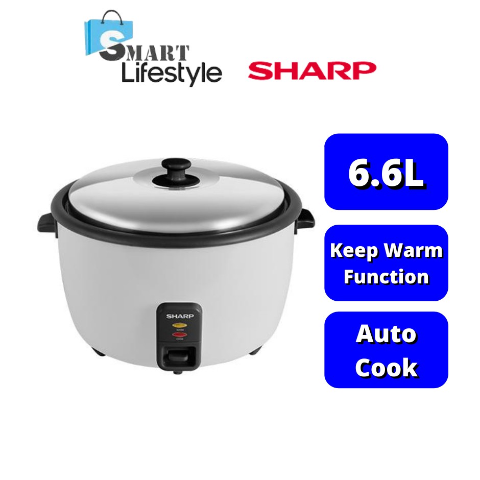 Sharp Rice Cooker (6.6L) KSH668CWH Shopee Malaysia