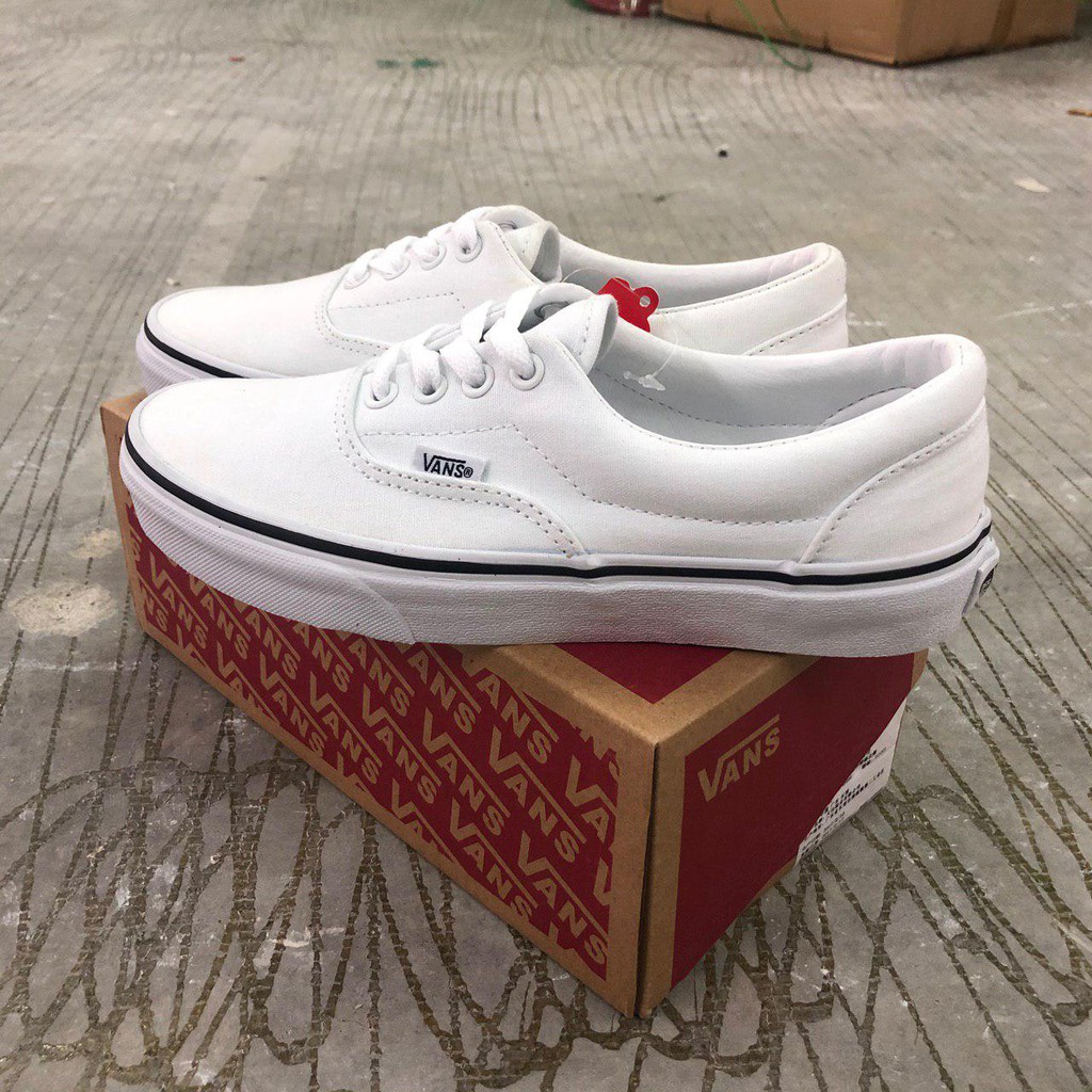 vans all white