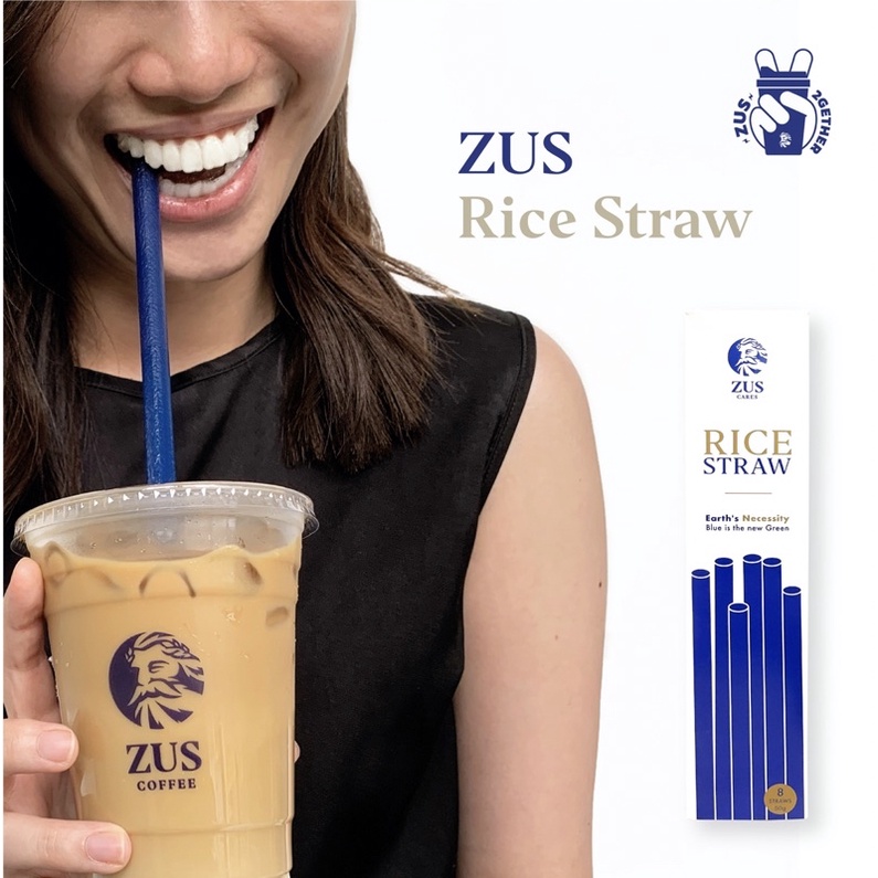 Limited Edition Zus coffee rice straw (1 box 8 straws) Shopee Malaysia
