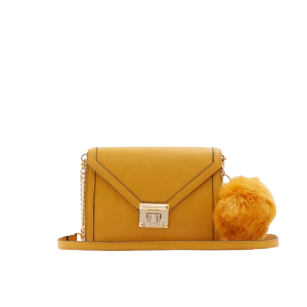 yellow aldo purse