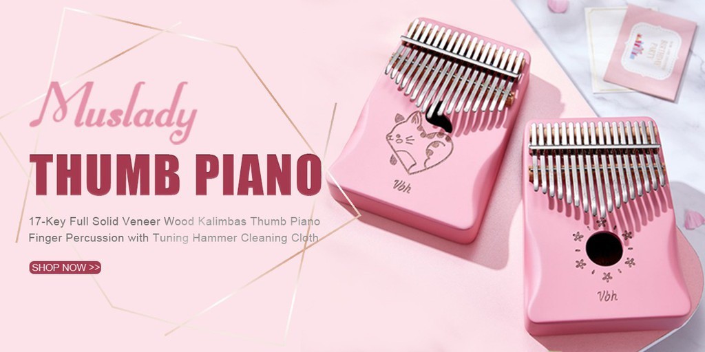 17 Keys Professional Electric Beginners Kalimba Thumb Piano Contained 6.35mm Aux Cable Connection with Speaker EQ Pick up and the tool set for tuning 