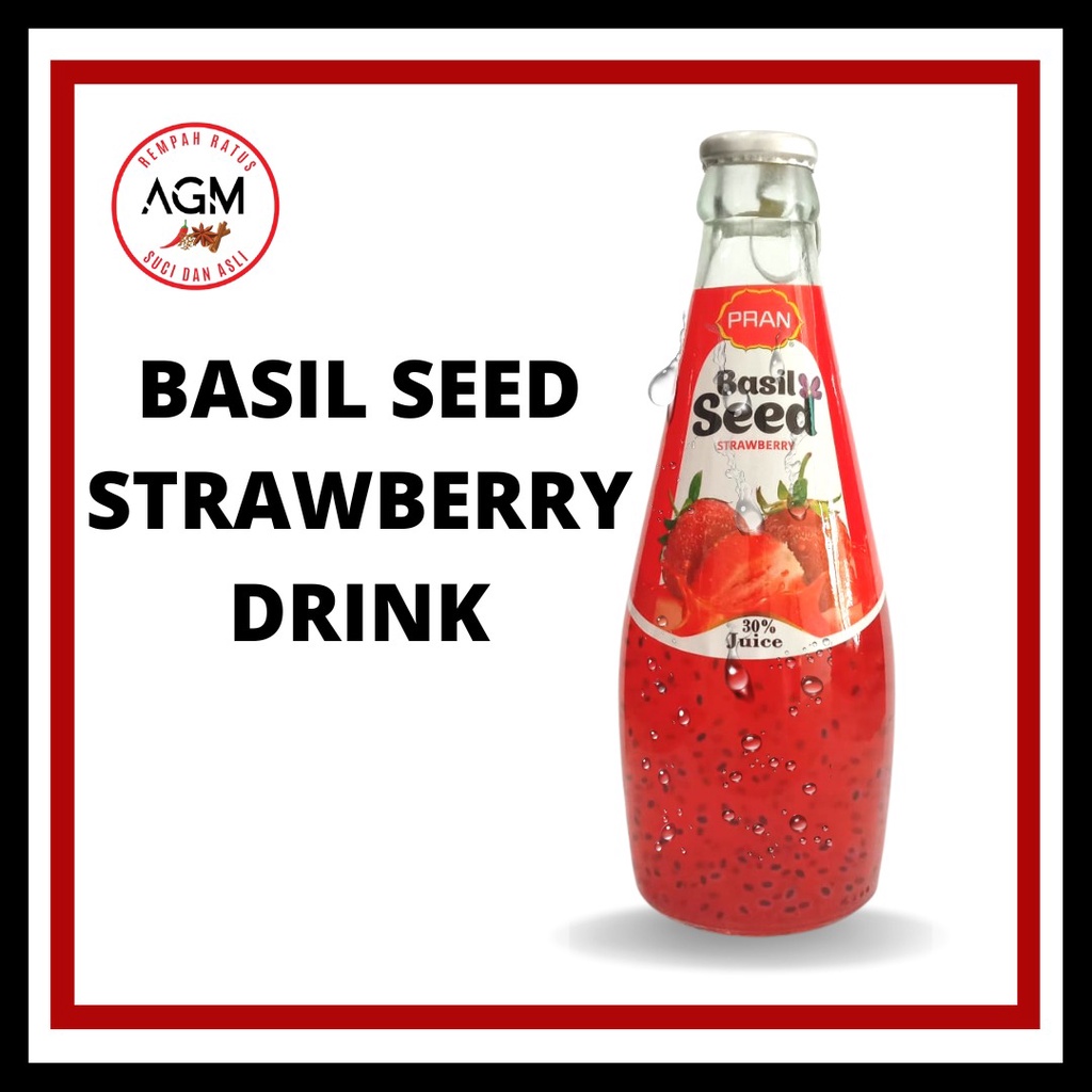 AGM BASIL SEED STRAWBERRY DRINK 290ML Shopee Malaysia