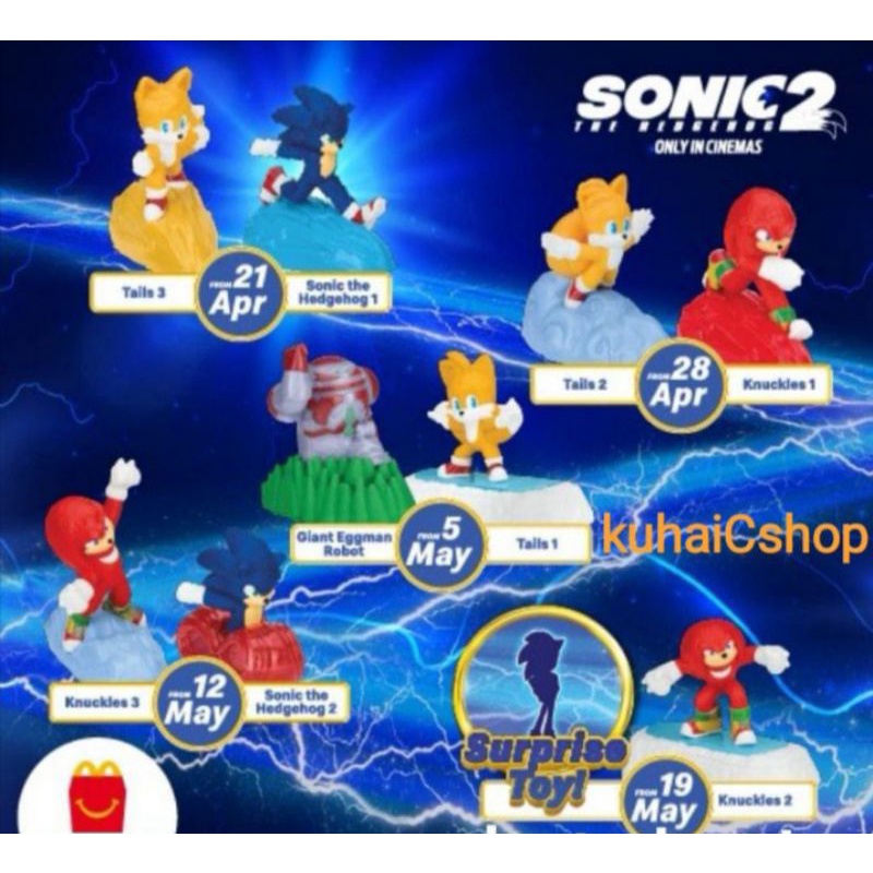 Happy Meal McDonalds Sonic The Hedgehog Hedgehog Toys Merchandise Giftkuhai Cshop