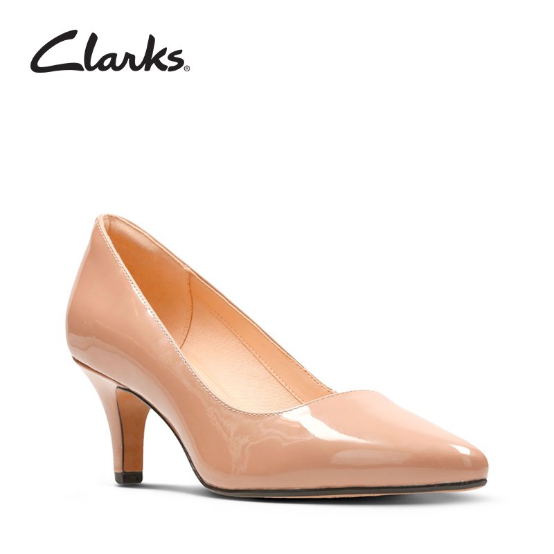 clarks nude court shoes