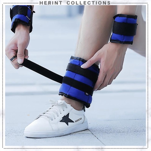 1 Pair 1/2/3/4/5/6KG Fitness Running Sands Bag Adjustable Sports Ankle Wrist Arm Leg Exercise Weights Training Sandbags