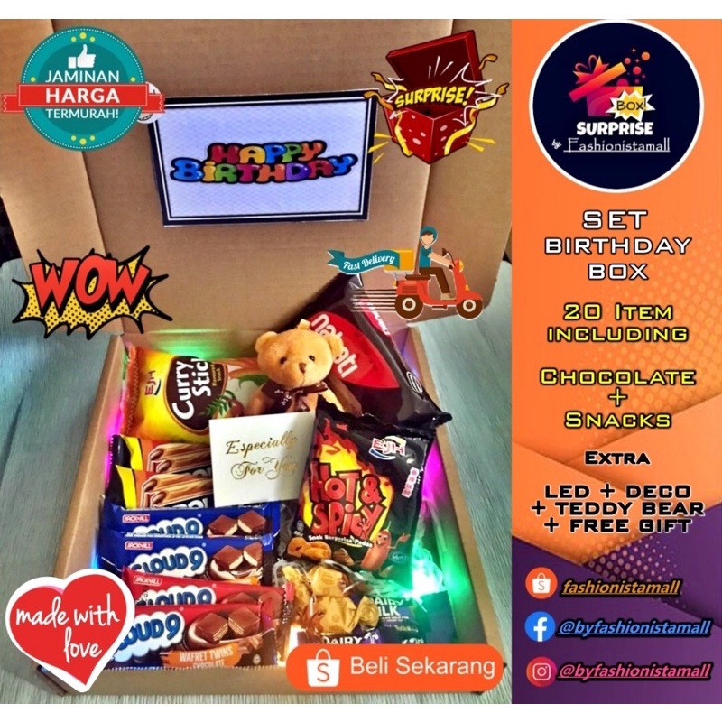 {HOT ITEM} Gift box murah + Free gift