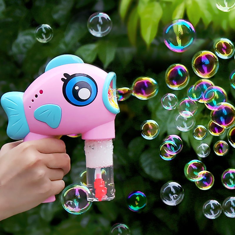 bubble blowing fish toy