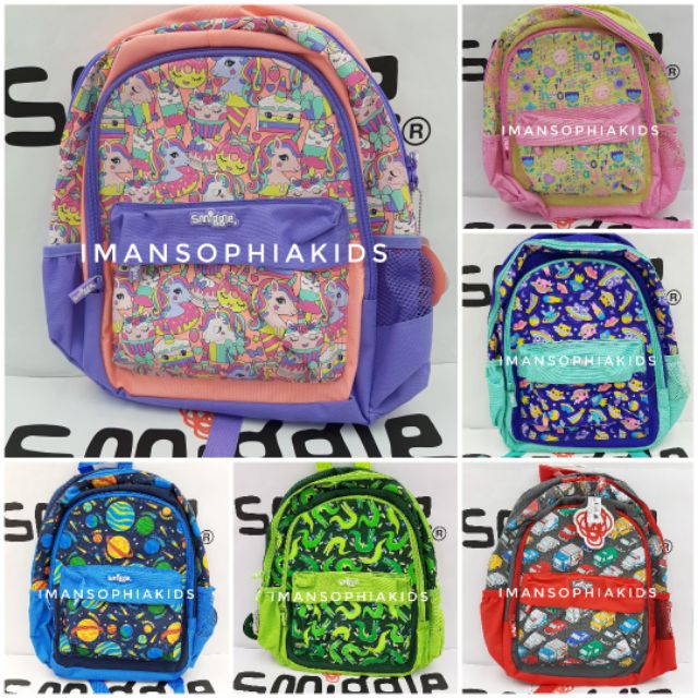 smiggle blue backpack