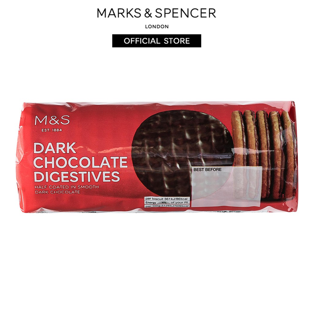 M&S Dark Chocolate Digestive Biscuits 300G | Shopee Malaysia