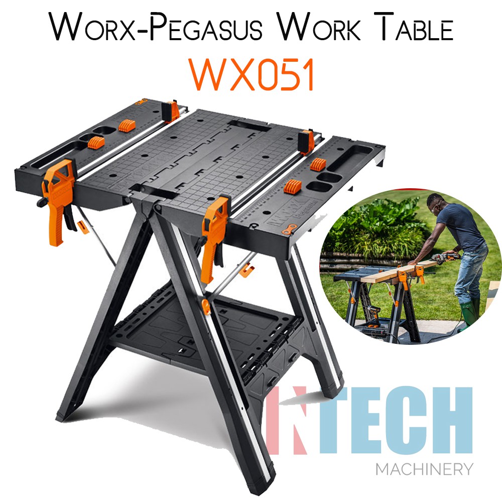 Worx Wx051 Pegasus Folding Work Table And Sawhorse Shopee Malaysia