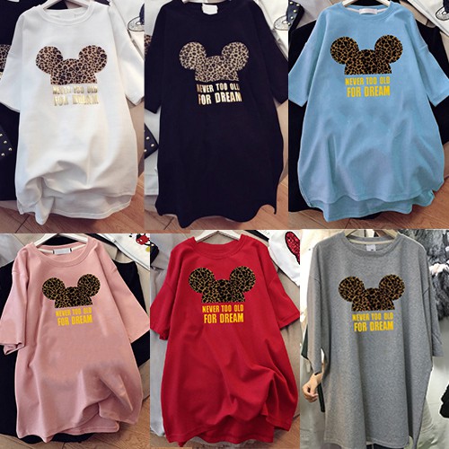 M 3XL Plus  Size  Women s Blouse  Summer Mickey Mouse Short 