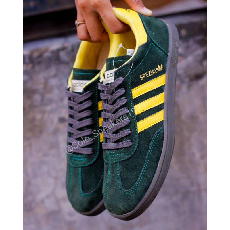 FASHION SNEAKERS Casual Shoes Adidas Spezial/Samba/Hamburg/Gazelle Green Yellow | Shopee Malaysia