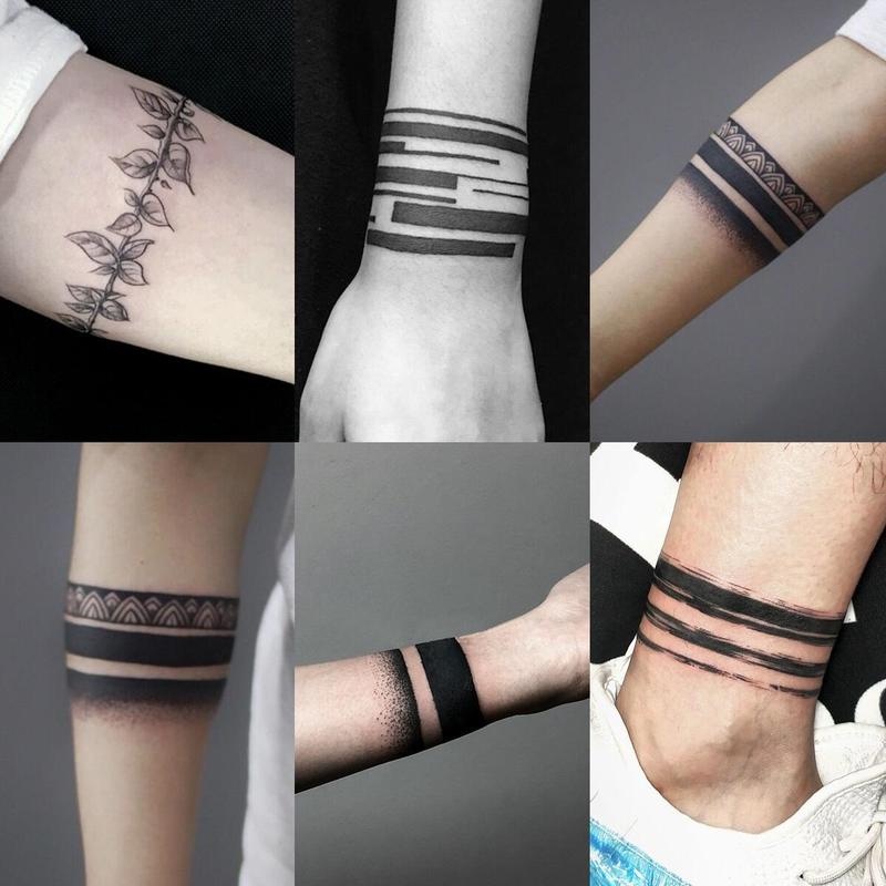 【MEET Magic Tattoo】Semi-permanent temporary tattoo stickers waterproof 15 days tattoo armband bracelet fake tattoo