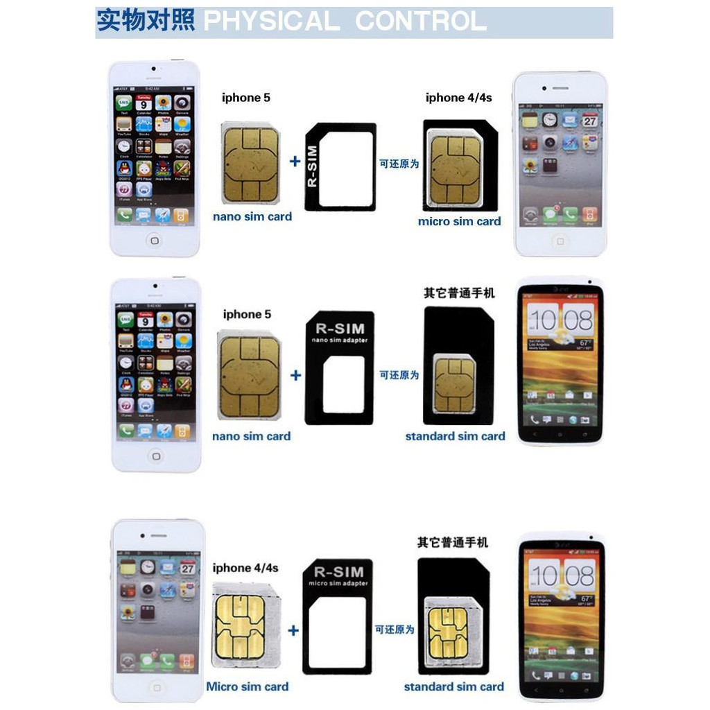 Griffin 4 In 1 Nano Sim Adapter Nano Sim Card To Micro Sim Standard Sim Shopee Malaysia