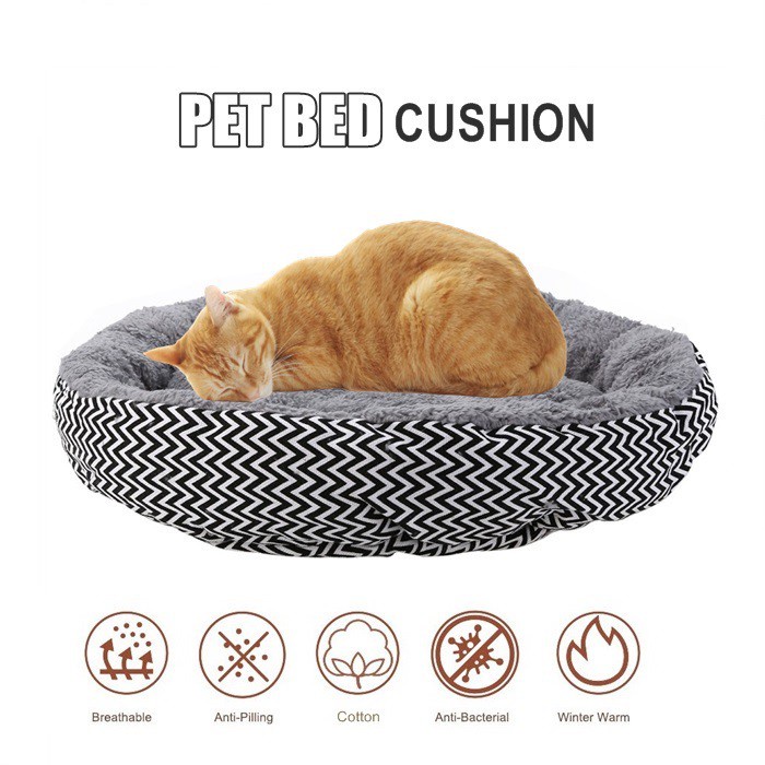 Large Round Pet  Dog Cat Bed  Cushion Breathable Mat Pad 