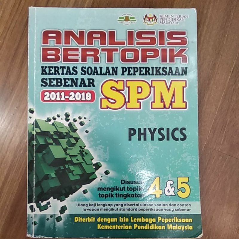 Analisis Bertopik Kertas Soalan Peperiksaan Sebenar Spm 2011 2018 Physics Second Hand Shopee Malaysia