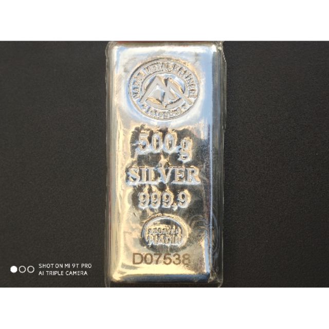 Nadir Metal Refinery 500 grams Silver Bar | Shopee Malaysia