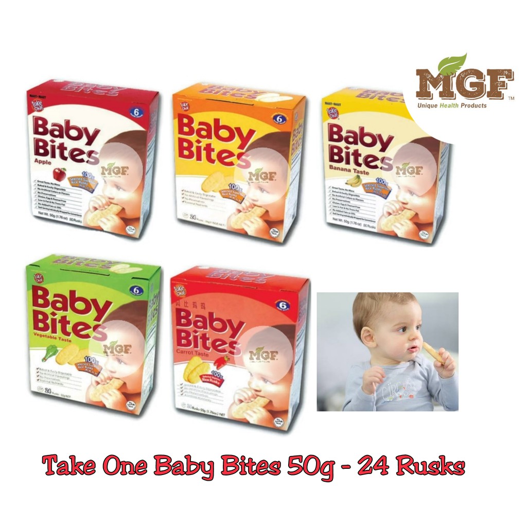 baby bites rice rusks