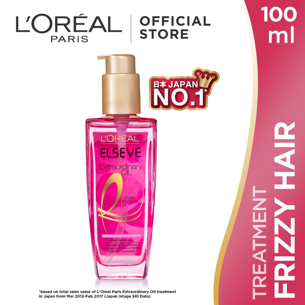 L'Oreal Paris Elseve Extraordinary Oil Pink 100ml (Very Dry Hair, Hair