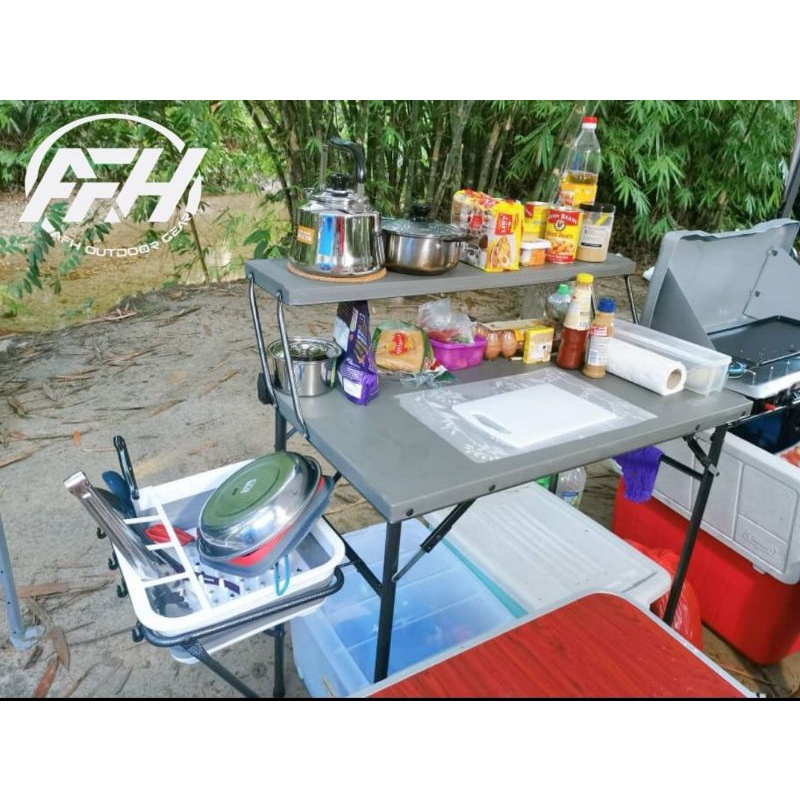 Coleman Deluxe Camp Kitchen Shopee Malaysia