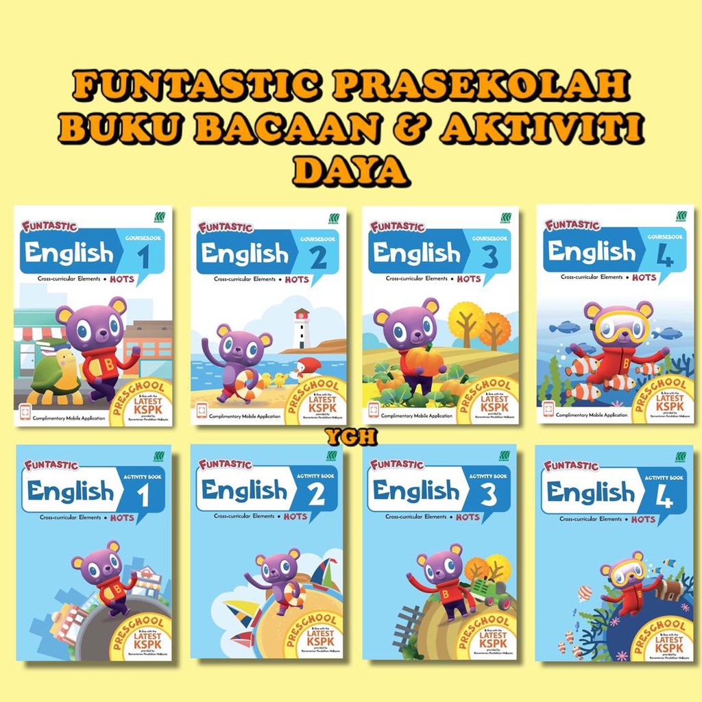 [YGH] Funtastic Preschool ENGLISH KSPK Early Learning Program Book 1 ...