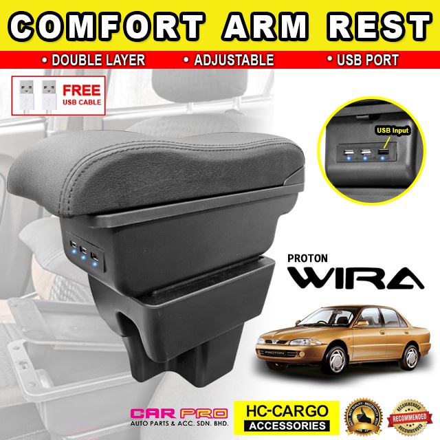 Hot Stock  Proton Wira HC Cargo USB LED Indicator Double Layer 