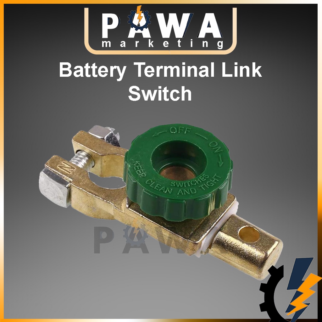 Pawa 1pc Copper Battery Terminal Link Switch Quick Cutoff Disconnect