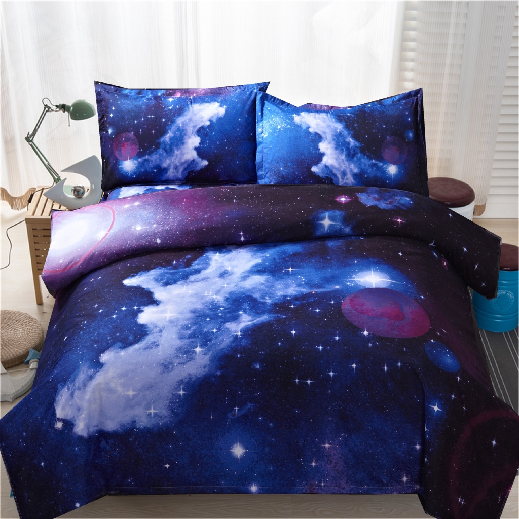 Nebula 3d Print Duvet Cover Set Bed In A Bag Galaxy Sanding Duvet