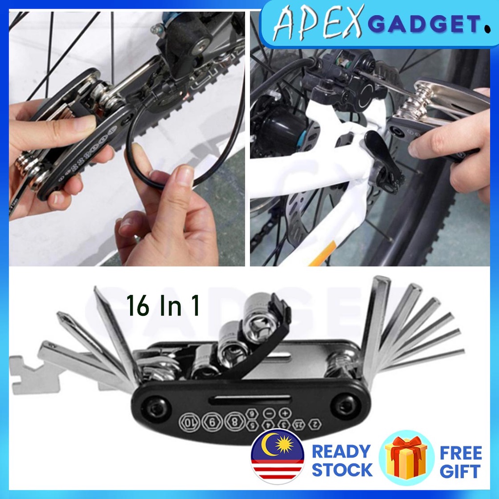 APEX 16 In 1 Bicycle Tool Repair Combination Tire Bike Wrench Set