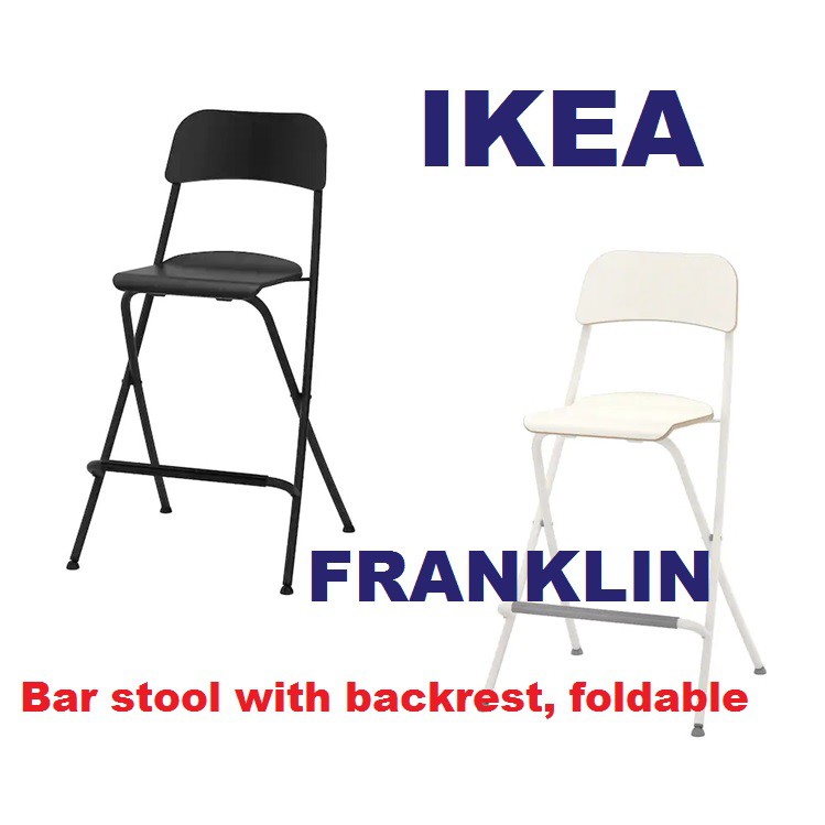 bar stool with backrest foldable