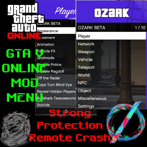 Gta Online Mod Menu Ozark Mod Menu Grand Theft Auto 5 Gta 5 Shopee Malaysia