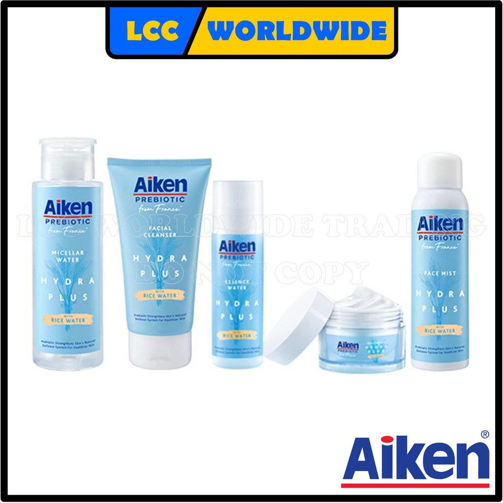 Aiken Prebiotic Hydra Skincare (Facial Cleanser, Toner, Essence Water