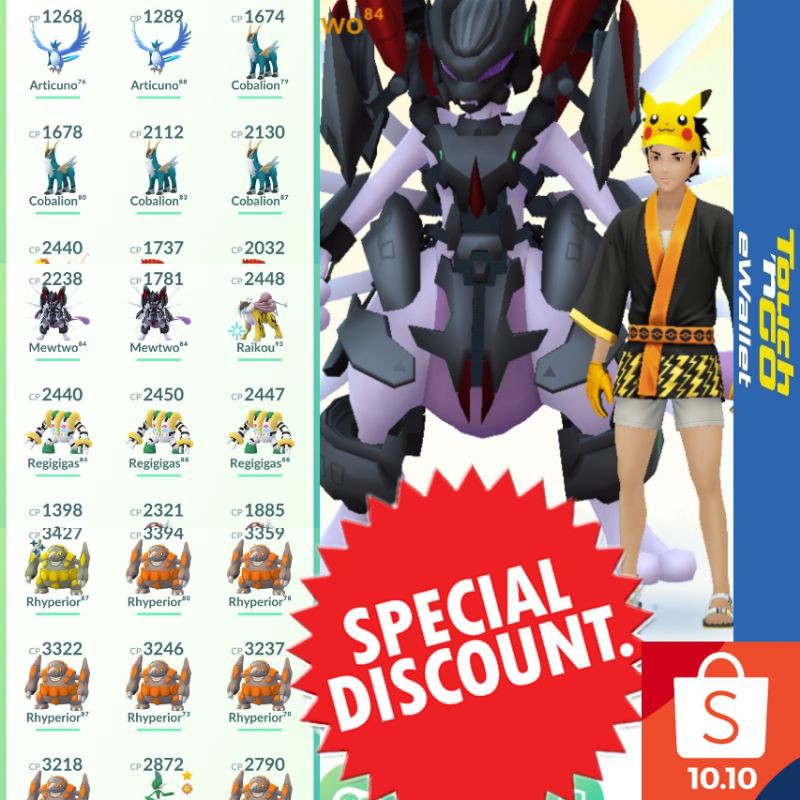 Pokemongo Acc Sell Special Discount Here Legendary Pokemon Hight Cp Pokemon Hight Level Acc Lvl 33 Shopee Malaysia