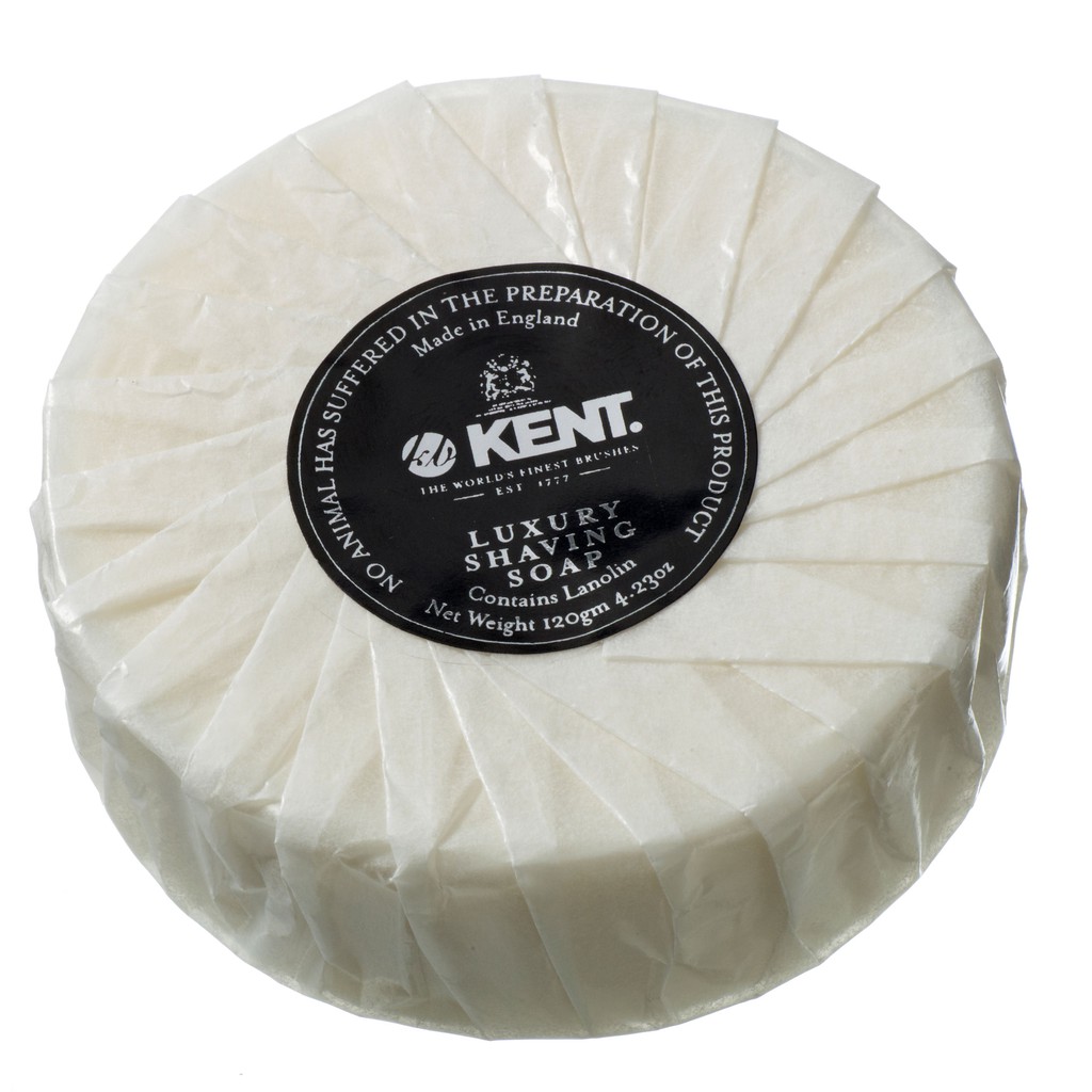 Kent Brushes SB2 - Luxury Shaving Soap With Lanolin Refill 120g