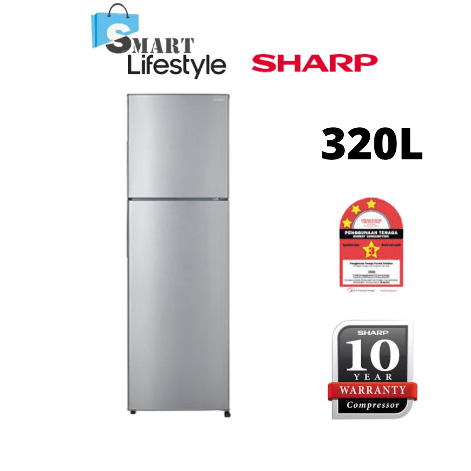 Sharp Smile Refrigerator (320L) SJ325MSS | Shopee Malaysia