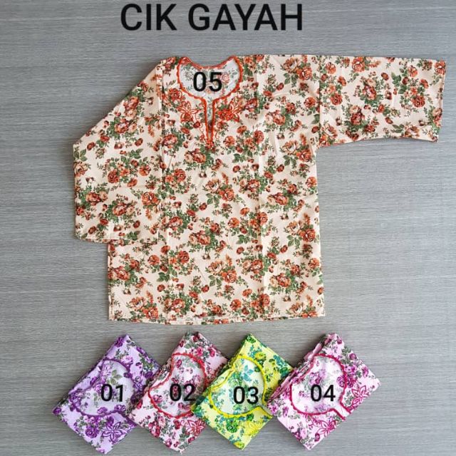  Baju  Kedah  Klasik Opah  Cotton Product Code CIK GAYAH 
