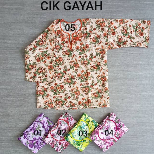 Baju Kedah Klasik Opah Cotton Product Code CIK GAYAH Baju Kedah Klasik Opah Cotton Product Code CIK GAYAH
